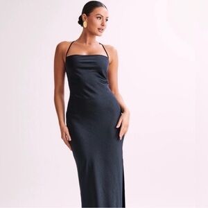 Meshki Sydney Black Midi Dress